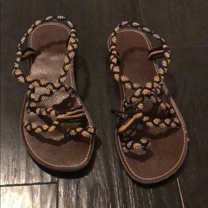Rope sandals— hardly worn